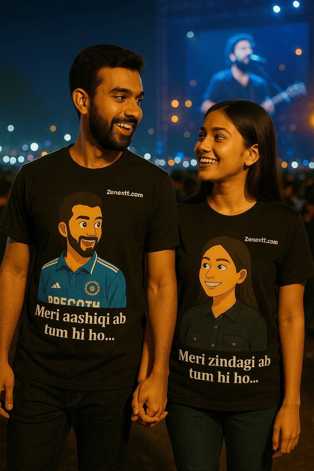 Arijit Singh Couple Concert T-Shirts Special Edition