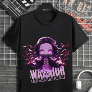 Anime Warrior Nezuko T-Shirt – Unisex Black Tee | Zenextt® Graphic Streetwear