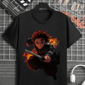 Anime Tanjiro T-Shirt – Unisex Black Tee | Zenextt® Graphic Streetwear 2